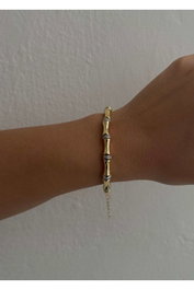 Heliophilia Silver Pulsera de Latón Dorada 14 cm